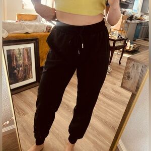 Urban Outfitters Black Drawstring Track Pants